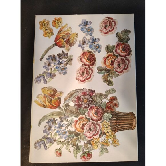 Anna Griffin Die Cut Paper Flowers 46 Sheets Sunflower Iris Carnation Scrapbook - Picture 5 of 7